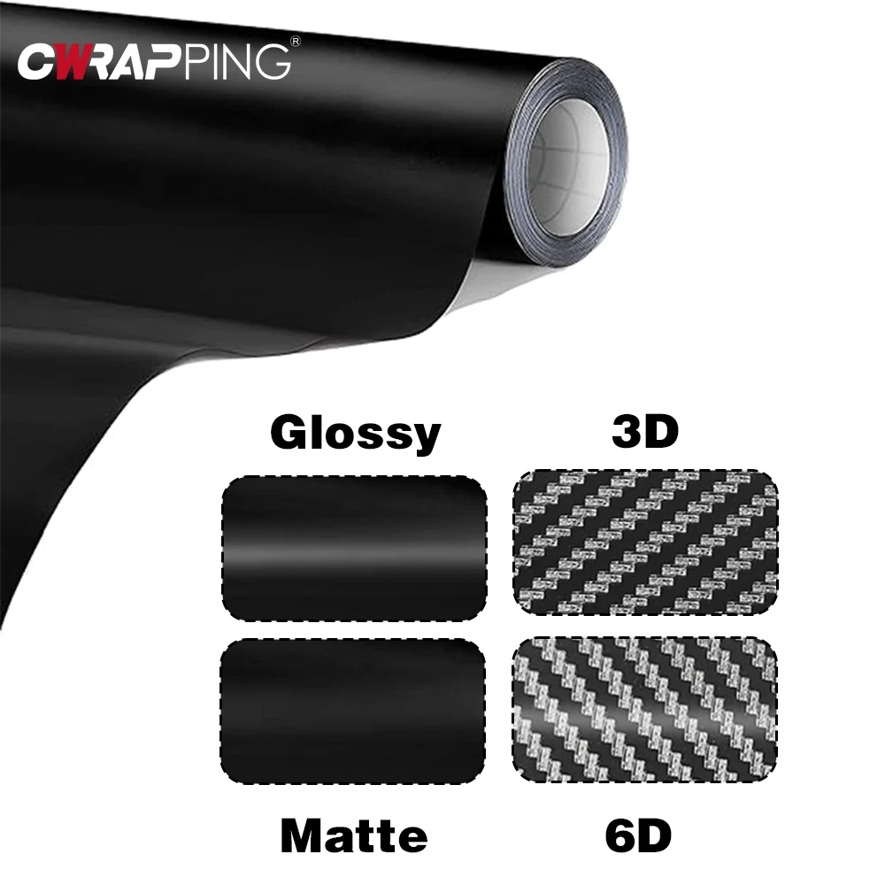 Car Accessories Tape - Folia Samochodowa Węglowa Matowa Błyszcząca Czarna