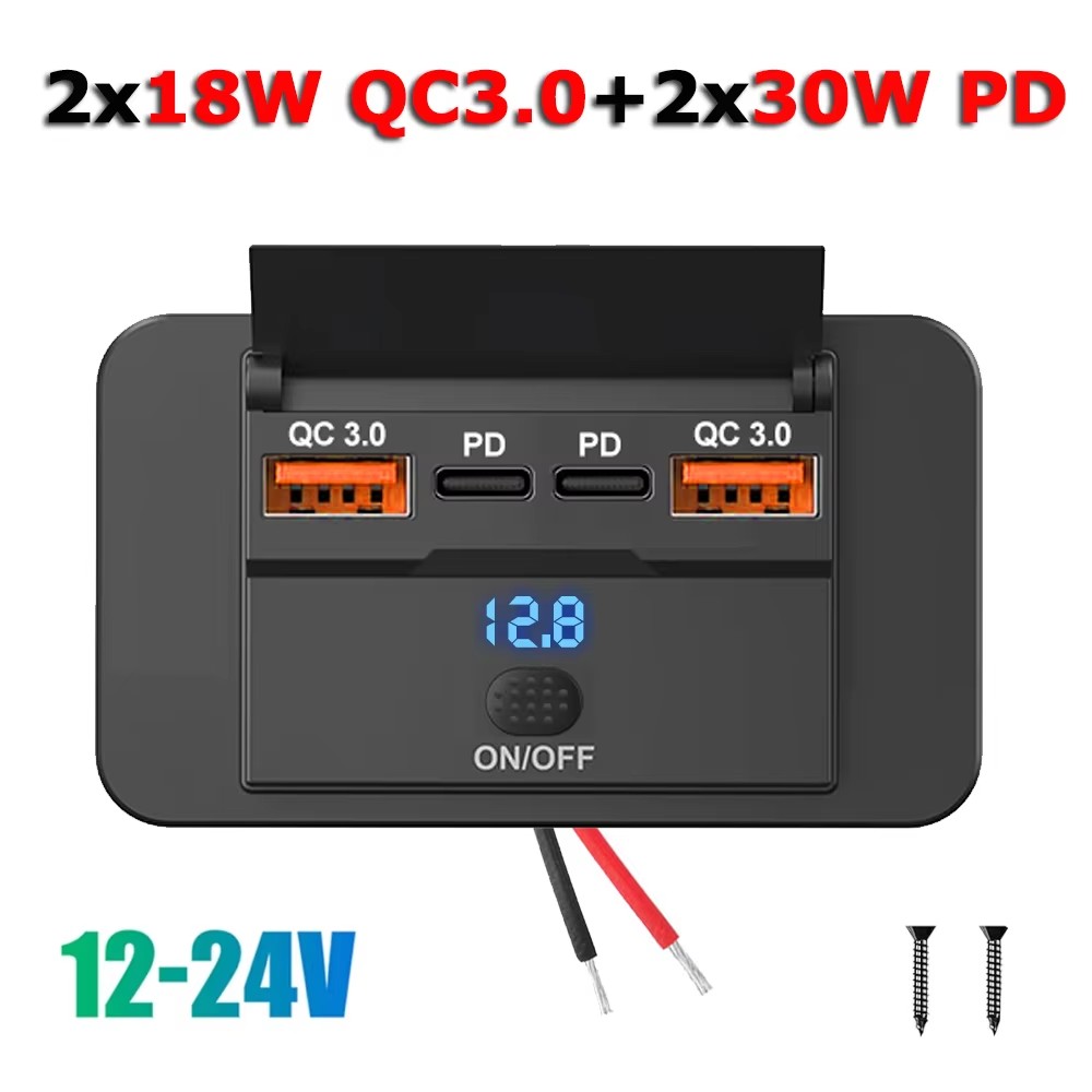 Car Accessories Thailand - 96W Dual PD Dual QC3.0 Typ
