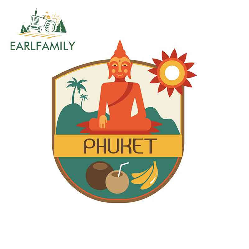 Car Accessories Thailand - EARLFAMILY 13cm x 11.5cm for Phuket