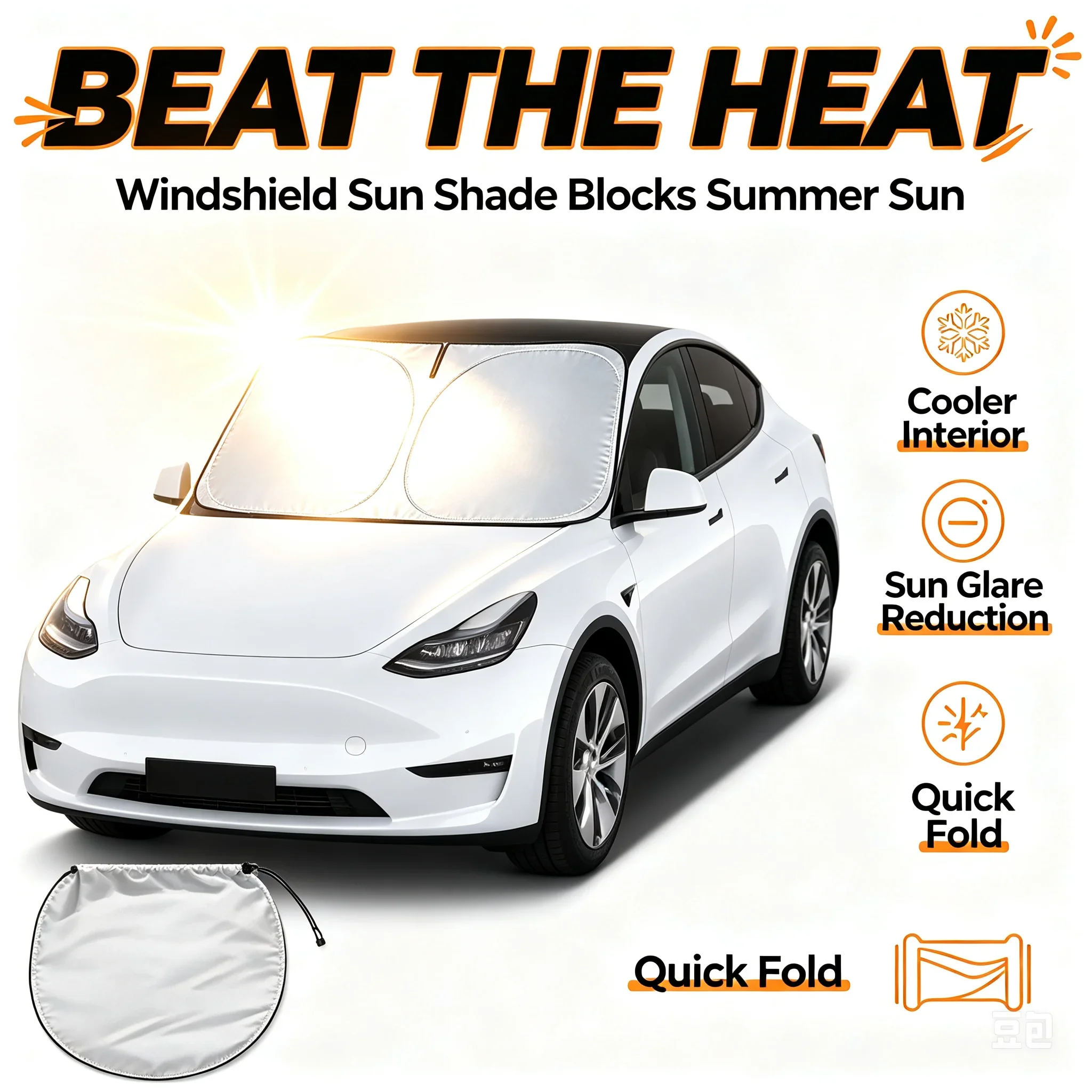 Osłona przeciwsłoneczna na prz – Windshield Sun Shade recenzja i cena