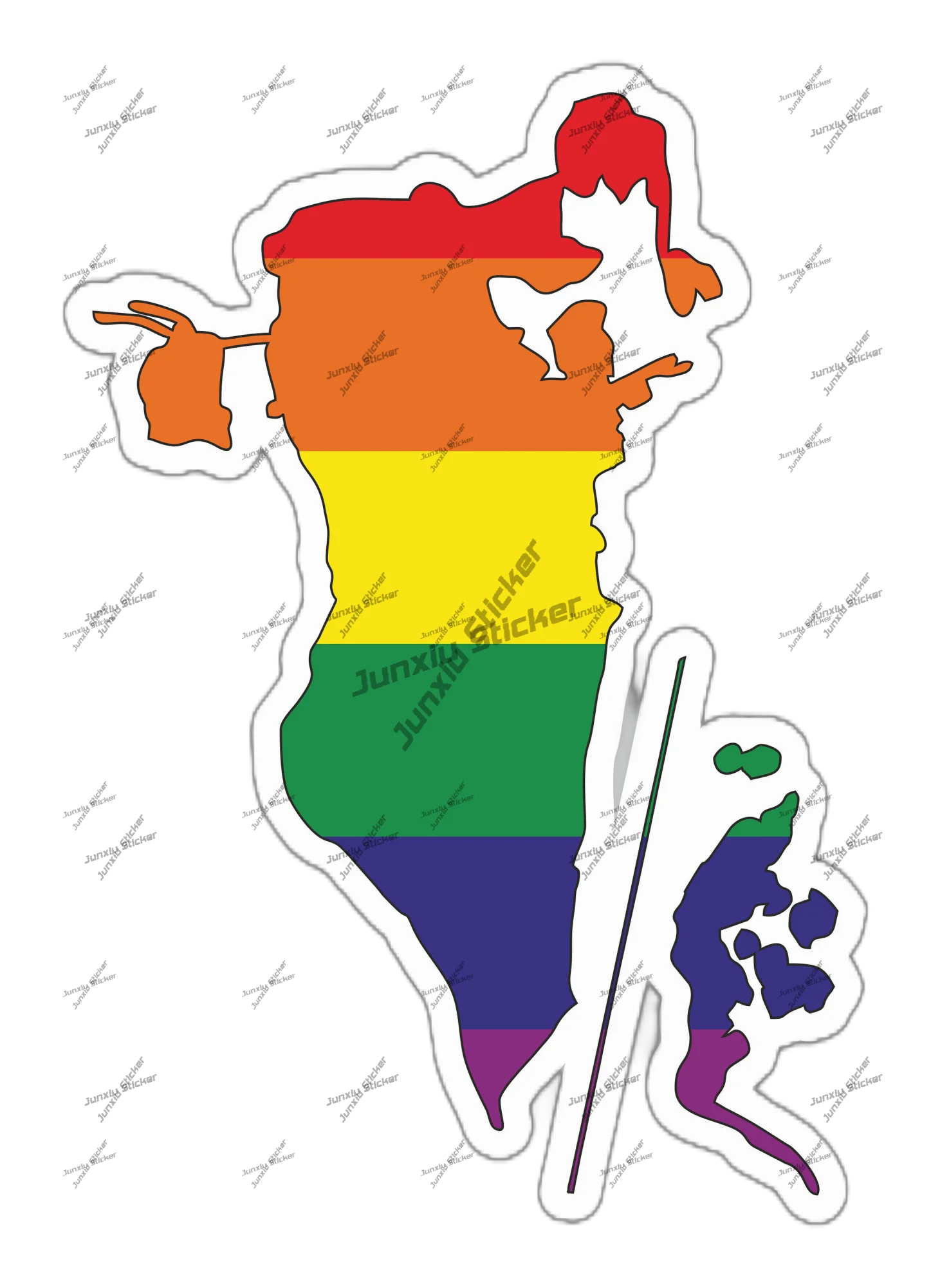 Bahrajn Gay Rainbow kontur fla – Car Accessories Bahrain recenzja i cena